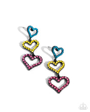 Load image into Gallery viewer, paparazzi-accessories-sweetheart-succession-pink-post earrings
