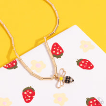 Load image into Gallery viewer, Bees Knees - Gold Necklace - Paparazzi Jewelry
