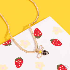 Bees Knees - Gold Necklace - Paparazzi Jewelry