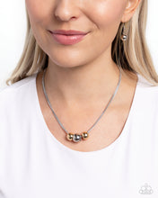 Load image into Gallery viewer, Beaming Beads - Silver Necklace - Paparazzi Jewelry
