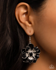 Tropical Treasure - Black Earrings - Paparazzi Jewelry