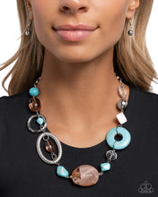 Load image into Gallery viewer, Santa Fe Service - Blue Necklace - Paparazzi Jewelry

