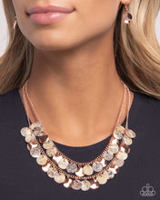 Load image into Gallery viewer, Flickering Finesse - Copper Necklace - Paparazzi Jewelry
