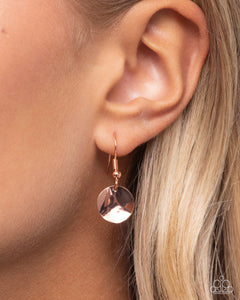 Flickering Finesse - Copper Necklace - Paparazzi Jewelry