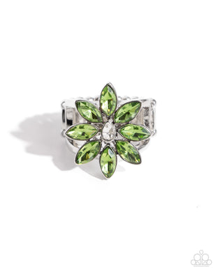 paparazzi-accessories-petaled-performance-green-ring