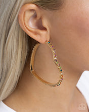 Load image into Gallery viewer, Halftime Hearts - Multi Earrings - Paparazzi Jewelry
