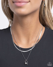 Load image into Gallery viewer, Padlock Possession - Silver Necklace - Paparazzi Jewelry
