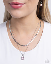 Load image into Gallery viewer, Padlock Possession - Pink Necklace - Paparazzi Jewelry
