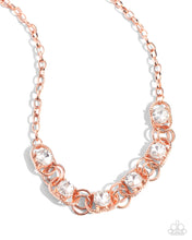 Load image into Gallery viewer, paparazzi-accessories-serrated-sensation-copper-necklace
