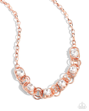 paparazzi-accessories-serrated-sensation-copper-necklace
