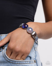 Load image into Gallery viewer, Glassy Generosity - Blue Bracelet - Paparazzi Jewelry
