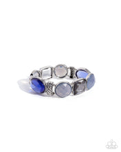 Load image into Gallery viewer, paparazzi-accessories-glassy-generosity-blue-bracelet
