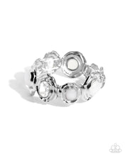 Load image into Gallery viewer, paparazzi-accessories-hammered-high-white-bracelet
