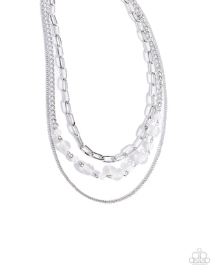 paparazzi-accessories-beaded-behavior-white-necklace