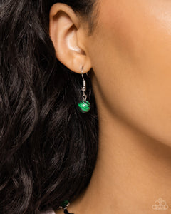 Striped Season - Green Necklace - Paparazzi Jewelry