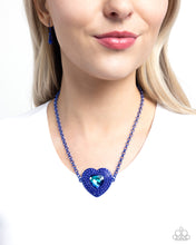 Load image into Gallery viewer, Locket Leisure - Blue Necklace - Paparazzi Jewelry
