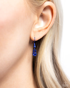Locket Leisure - Blue Necklace - Paparazzi Jewelry