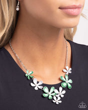 Load image into Gallery viewer, Reflective Rundown - Green Necklace - Paparazzi Jewelry
