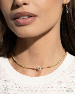 Aerial Action - Green Necklace - Paparazzi Jewelry