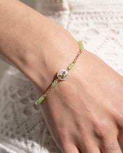 Load image into Gallery viewer, Aerial Actress - Green Bracelet - Paparazzi Jewelry
