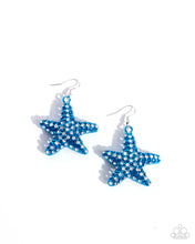 Load image into Gallery viewer, paparazzi-accessories-skilled-starfish-blue-earrings
