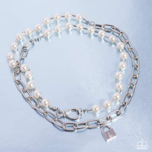 Infinite Industry - White Necklace - Paparazzi Jewelry
