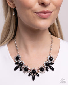 Flair for the Feminine - Black Necklace - Paparazzi Jewelry