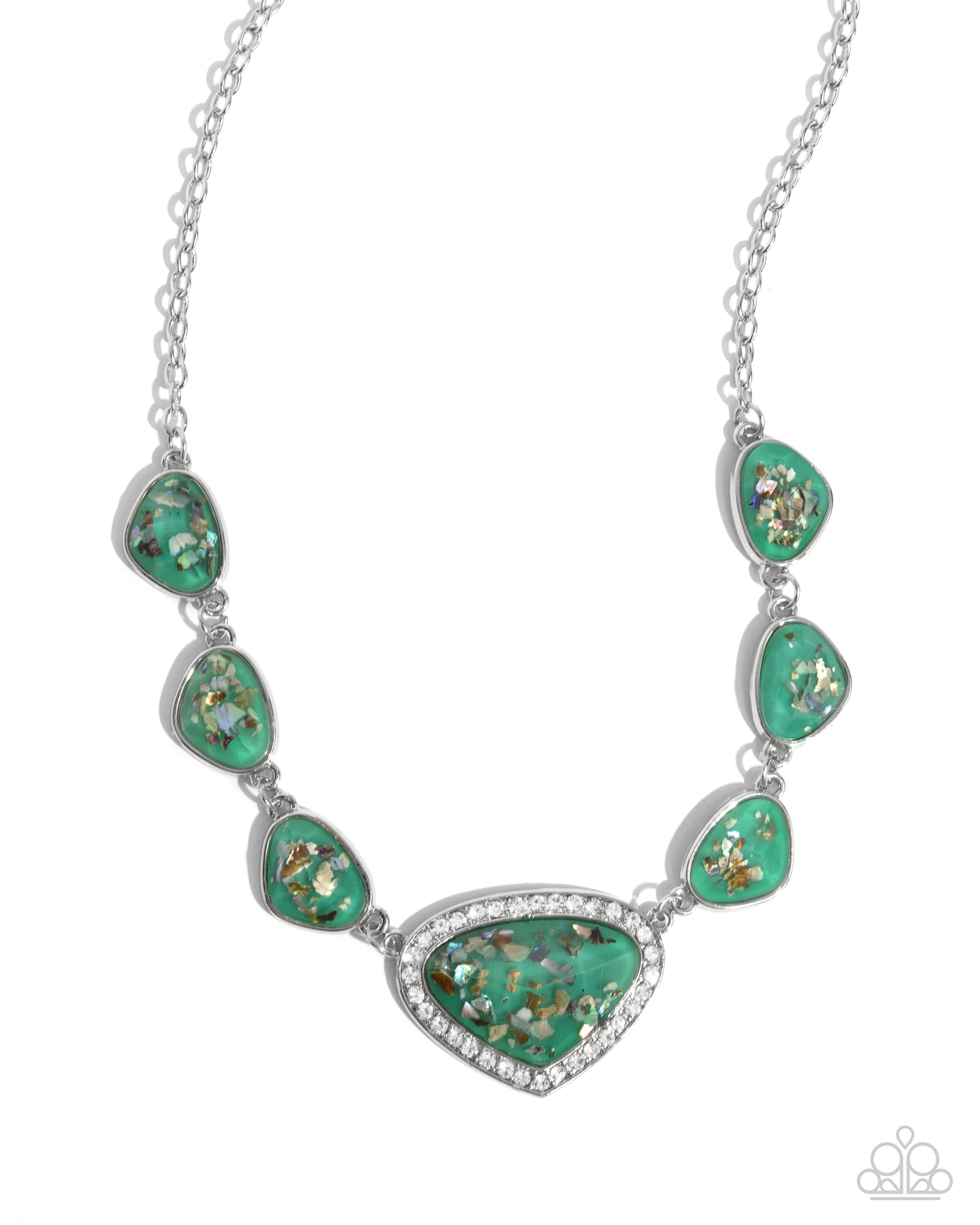 paparazzi-accessories-discreet-dazzle-green-necklace