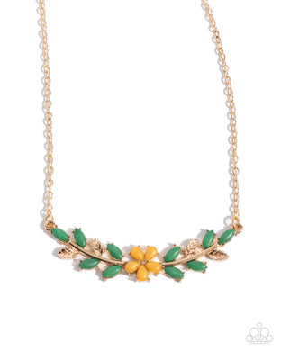 paparazzi-accessories-leafy-layover-orange-necklace