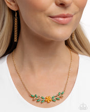 Load image into Gallery viewer, Leafy Layover - Orange Necklace - Paparazzi Jewelry
