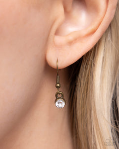 Duchess Disc - Brass Necklace - Paparazzi Jewelry