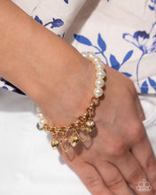 Load image into Gallery viewer, Charming Candidate - Gold Bracelet - Paparazzi Jewelry
