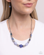 Load image into Gallery viewer, Refined Redux - Blue Necklace - Paparazzi Jewelry
