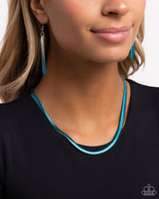 Load image into Gallery viewer, Spray Paint Sass - Blue Necklace - Paparazzi Jewelry
