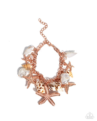 paparazzi-accessories-seashell-song-copper-bracelet