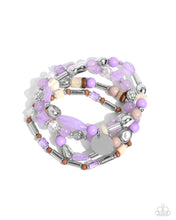 Load image into Gallery viewer, paparazzi-accessories-cloudy-chic-purple-bracelet
