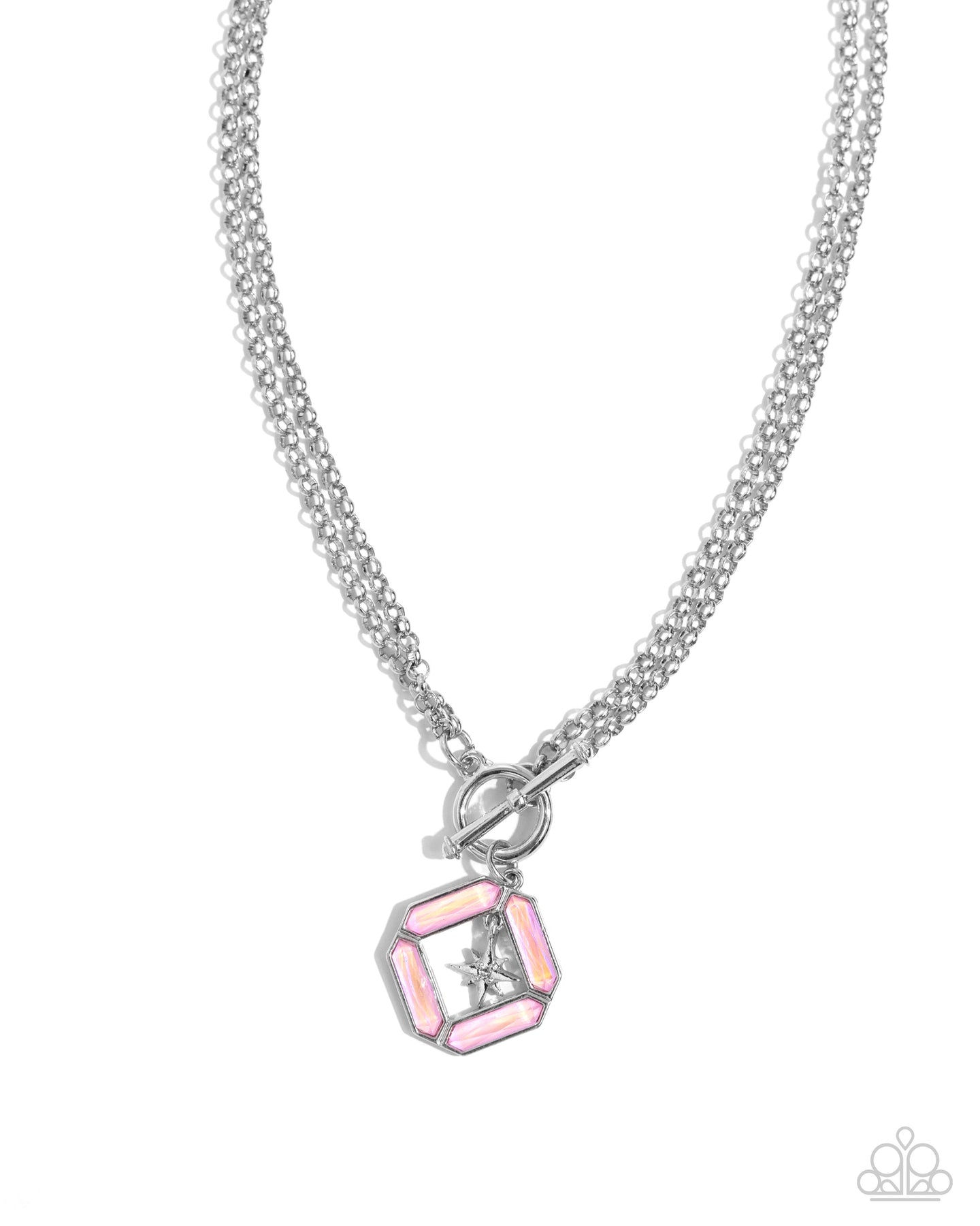 paparazzi-accessories-compass-cadenza-pink-necklace