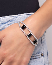 Load image into Gallery viewer, Embedded Elegance - Black Bracelet - Paparazzi Jewelry
