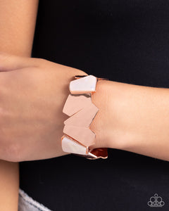 Mismatched Marvel - Copper Bracelet - Paparazzi Jewelry