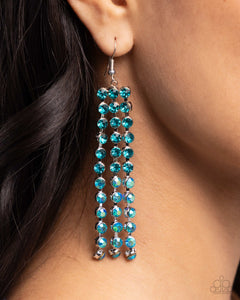 Ombré Occupation - Blue Earrings - Paparazzi Jewelry