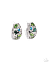 Load image into Gallery viewer, paparazzi-accessories-antique-dealer-green-earrings
