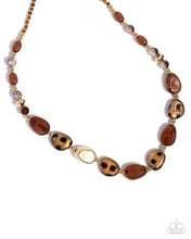 Load image into Gallery viewer, paparazzi-accessories-spotted-safari-brown-necklace
