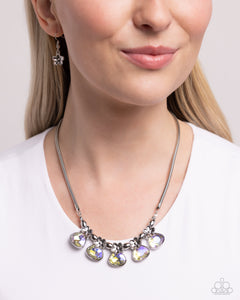 Teardrop Tribute - Yellow Necklace - Paparazzi Jewelry