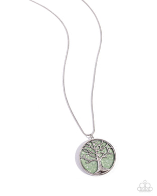 paparazzi-accessories-tree-talisman-green-necklace