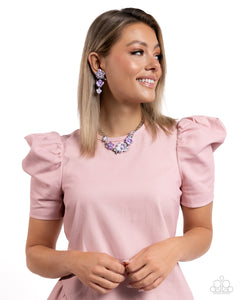 Bouquet Brilliance - Purple Necklace - Paparazzi Jewelry