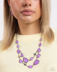 BRIGHT Club - Purple Necklace - Paparazzi Jewelry