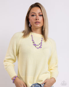 BRIGHT Club - Purple Necklace - Paparazzi Jewelry