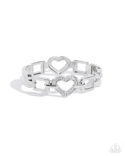 Load image into Gallery viewer, paparazzi-accessories-flashy-fondness-white-bracelet
