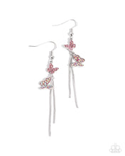 Load image into Gallery viewer, paparazzi-accessories-aerial-affection-pink-earrings
