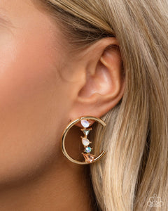 Pronged Patchwork - Multi Post Earrings - Paparazzi Jewelry